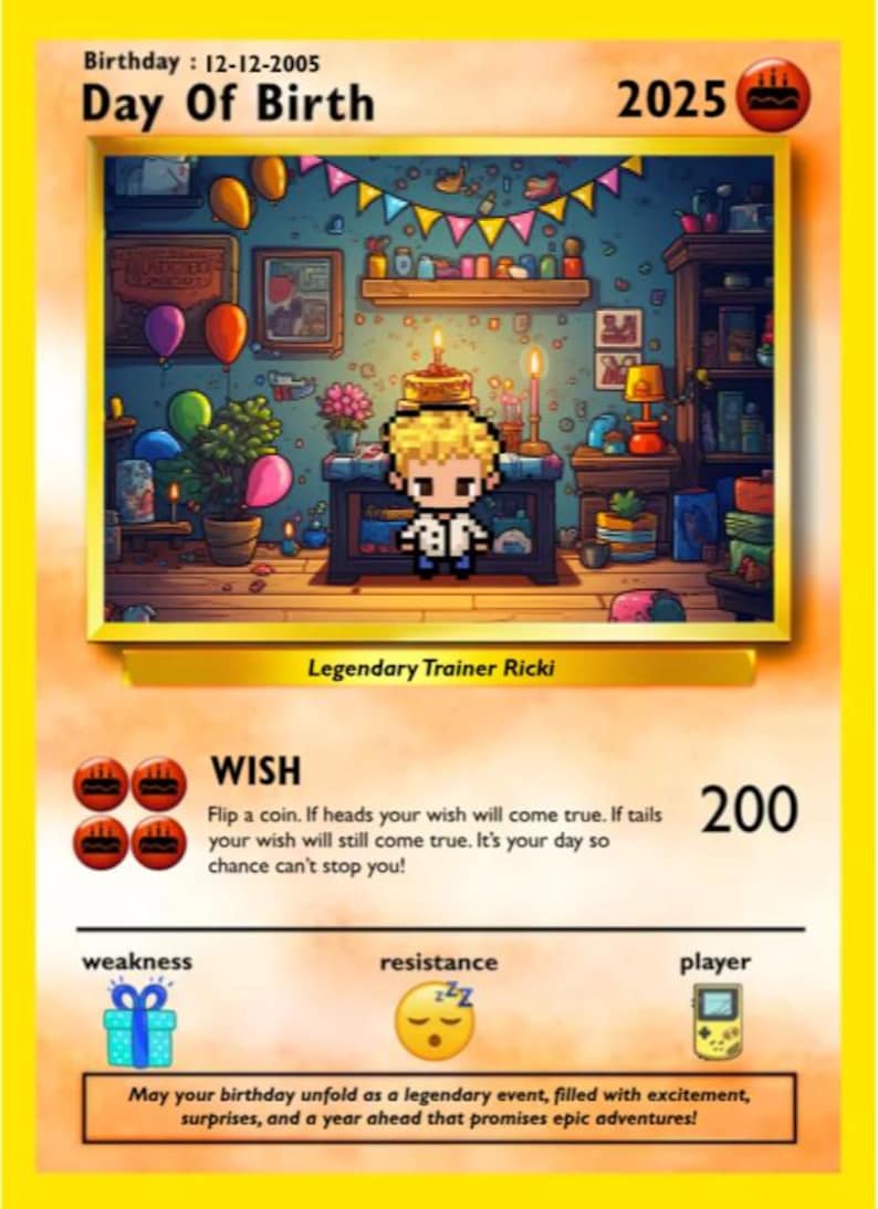 Personalized Birthday Card - Poke Birthday Gift - Custom Birthday Card - Birthday Gift For Her - Birthday Gift For Him il_794xN.6774940692_2w9g.jpg