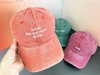 Custom Text Embroidered Hat, Personalized Saying Cap, Vintage Baseball Hat, Gift For New Dad Mom, Camp Bachelorette Hat, Mothers Day Gift