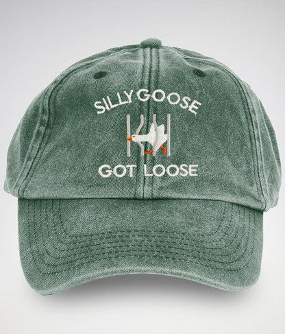 Silly Goose Hat | Funny Embroidered Cap | Quirky Animal Lover Gift | Unique Goose Hat | Fun Statement Cap