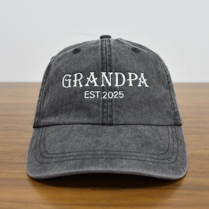 Personalized Granpa Hat, Custom Embroidered Established Grandpa Hat, Est Dad Baseball Hat, Unstructured Grandpa Hat, Father's Day Gift il_794xN.6799121447_6tel.jpg