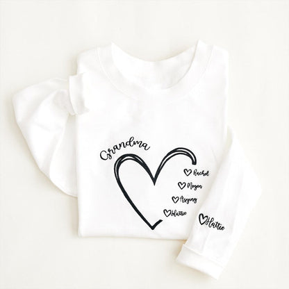 Personalized Grandma Sweatshirt, Custom Nana Crewneck with Grandkids Names, Gift for Mom and Grandma, Heart Embroidered Hoodie, Family Gift il_794xN.6800969989_gvls.jpg
