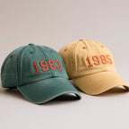 Custom Birth Year Cap, Embroidered Baseball Cap, Customized Birthday Gift, Personalized Gifts, Happy Birthday Six Panel Hat, Anniversary
