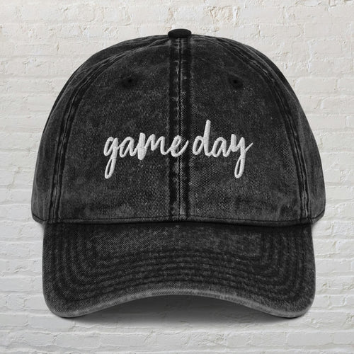 Game Day Hat, Embroidered Vintage Cap, Sports Lover Hat, Sports Mom, Tailgate Hat, Football Season Hat, Baseball Season, Baseball Mom Hat