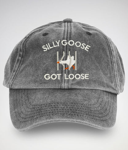 Silly Goose Hat | Funny Embroidered Cap | Quirky Animal Lover Gift | Unique Goose Hat | Fun Statement Cap