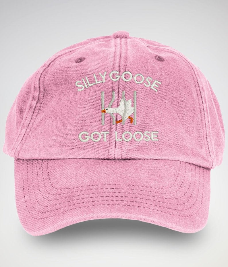 Silly Goose Hat | Funny Embroidered Cap | Quirky Animal Lover Gift | Unique Goose Hat | Fun Statement Cap