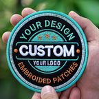 Custom Embroidered Logo Patch, Personalized Logo Patches, Sew On/Iron On Patch Applique for Clothes Backpacks, Custom Iron on Logo Patch