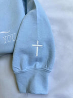 Jesus Loves You Embroidered Sweatshirt: Christian Apparel