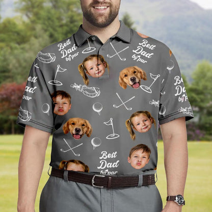 Best Dad By Par Shirt, Custom Face for Golfer, Short Sleeve Golf Shirt Gift for Husband, Father, Personalized Shirt with Face for Men il_794xN.6843372363_bx85.jpg