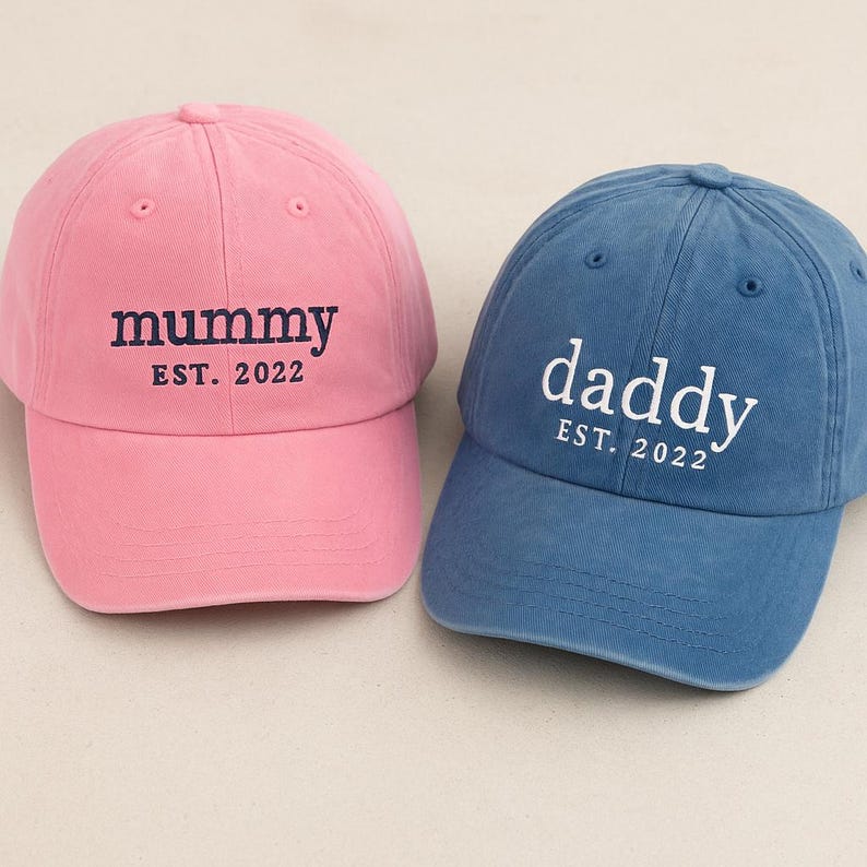 Custom Embroidered Cap personalised, Grandpa Cap With Date, Dad Hat, Vintage Baseball, Daddy Est Year Shirt, Gift For New Dad, Fathers day