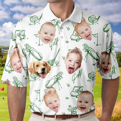 Best Dad By Par Shirt, Custom Faces Shirt for Golfer, Short Sleeve Golf Shirt Gift for Husband, Father, Personalized Shirt with Face for Men il_794xN.6846173633_d39x.jpg