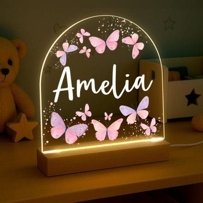 Personalised LED Nursery Lamp, Kids Night Light Gift, Butterfly Light, Baby Girl Light, Birthday Gifts for Kids, Kids Bedroom Nursery Light il_794xN.6859008184_anym.jpg