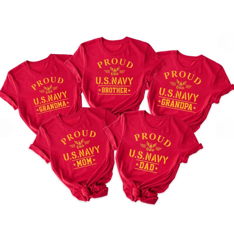 Proud Navy Family Shirt: Custom Boot Camp Graduation Tee