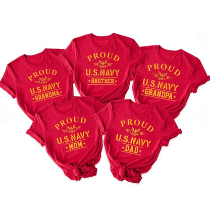 Proud Navy Family Shirt: Custom Boot Camp Graduation Tee