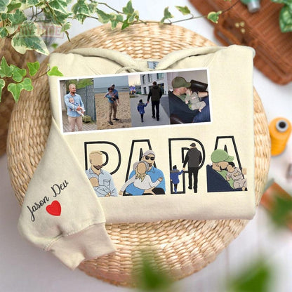 Dad Portrait Custom Embroidered, Custom PAPA Embroidered Sweatshirt, Portrait From Photo Embroidered Shirt, Custom Dad Hoodie, Gifts For Dad il_794xN.6863322738_oi13.jpg