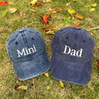 Custom Embroidered Family Matching Cap, Mum Dad Hats, Custom Dad Caps, Daddy Mini Hat, Big Bro Hat, Personalised Pregnancy Announcement Gift