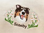 Embroidered Pet Sweatshirt for Women, Custom Dog Face Embroidered Sweatshirt, Custom Pet Hoodie, Gift for Pet Lovers, Personalized Gift For Mom