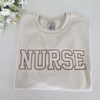 Embroidered Nurse Sweatshirt, Nurse Hoodie, Nurse Pullover, Gift for Grad, gift for her, New Nurse Gift, Nursing School Shirt, gift for her