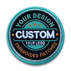 Custom Embroidered Logo Patch, Personalized Logo Patches, Sew On/Iron On Patch Applique for Clothes Backpacks, Custom Iron on Logo Patch