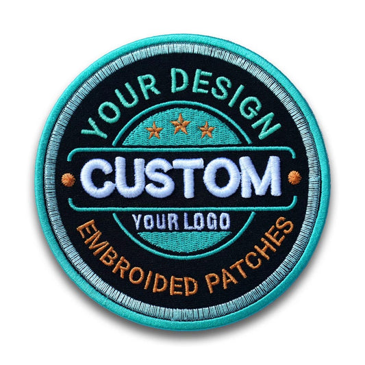 Custom Embroidered Logo Patch, Personalized Logo Patches, Sew On/Iron On Patch Applique for Clothes Backpacks, Custom Iron on Logo Patch