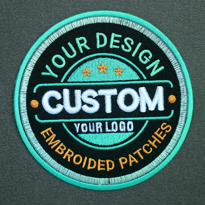 Custom Embroidered Logo Patch, Personalized Logo Patches, Sew On/Iron On Patch Applique for Clothes Backpacks, Custom Iron on Logo Patch