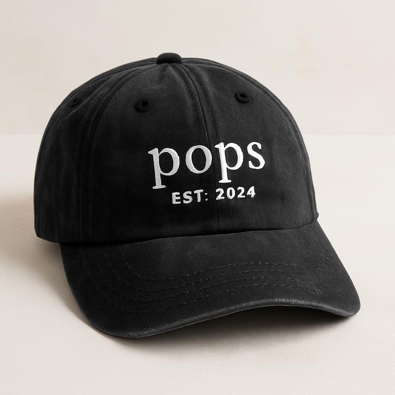 Custom Embroidered Dad Cap, Papa Daddy Father Grandad, Fathers Day Gift Idea Personalised, Dad Est, Son Daughter, Dad Hat