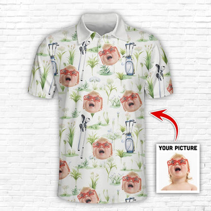 Custom Face Polo Shirt for Golfer Face on shirt gifts for husband Personalized Short Sleeve Golf Shirt Custom Polo for Golfer, Gifts for Mom il_794xN.6897368903_qian.jpg