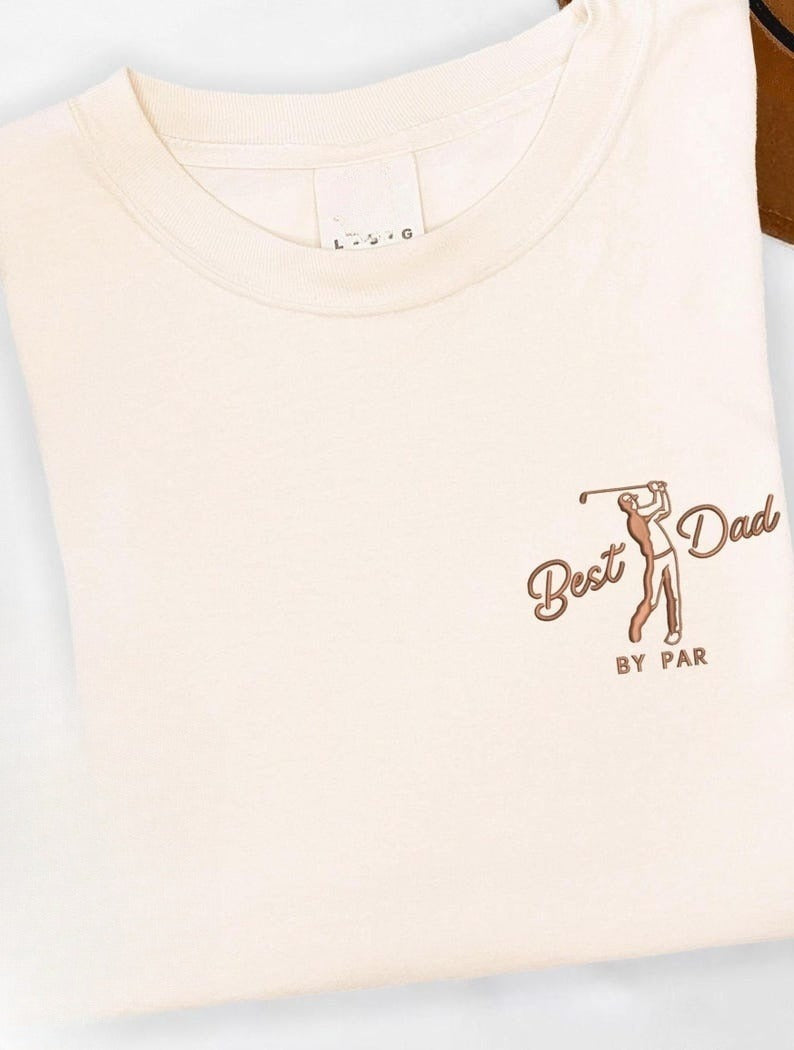 Embroidery Golf Shirt, Best Dad By Par Tee, Comfort Color, Fathers Day Shirt, Golf Player Shirt, Sportive Dad Tee, Daddy Birthday Gift il_794xN.6899601365_j2m0_1.jpg