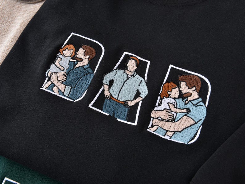 Custom Portrait Sweatshirt,Embroidered Dad Hoodie with Kid Portrait,Father Portrait Hoodie from Your Photo,Father's Day Gift,PAPA Hoodies il_794xN.6899761659_cdpw.jpg