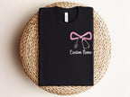 Custom Nurse Sweatshirt with Embroidered Bow & Stethoscope Personalized Gift for Nurses, Doctors and Healthcare Workers