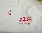 Custom Embroidered Name Sweatshirt,Personalized Delta Sigma Theta Sweatshirt,Delta Sigma Theta Hoodie for Women,DST Cloth Gift for Her