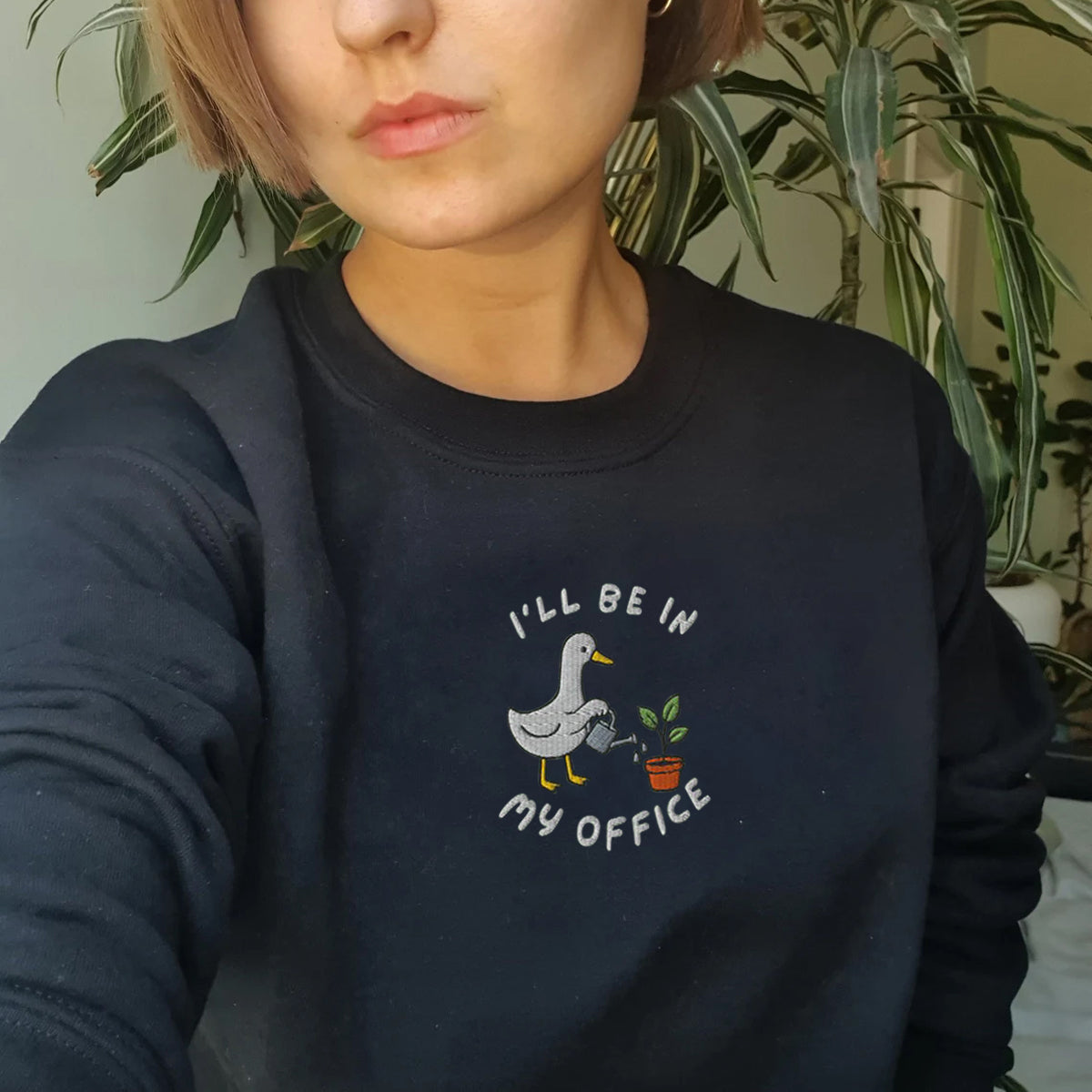 Embroidered Plant Lover Sweatshirt, Comfort Colors Plant Mom Sweatshirt, Gardening Sweatshirt, Gift for Gardening Mom, Gift for Her