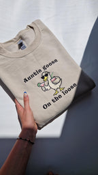 Funny Auntie Hoodie Auntie Goose On the Loose Embroidered Goose Sweatshirt Cool Aunt Gift Funny Brunch Shirt Quirky Aunt Outfit