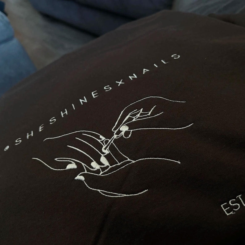Custom Embroidered Logo Hoodie | Your Company Custom Hoodie | Logo Hoodie | Custom Text Hoodie | Embroidered Logo Hoodie | Logo Sweatshirt