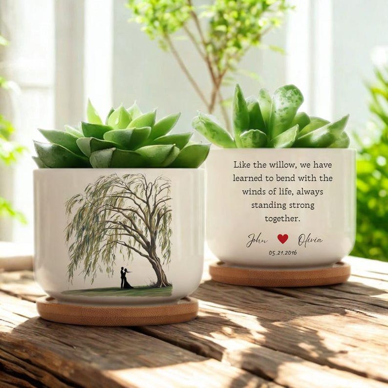 9th Anniversary Willow, 9th Anniversary Gift, Willow Tree 9 Year Anniversary Personalized Ceramic Pot, 9th Anniversary Gift for Her il_794xN.6975473674_qv52.jpg