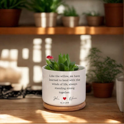 9th Anniversary Willow, 9th Anniversary Gift, Willow Tree 9 Year Anniversary Personalized Ceramic Pot, 9th Anniversary Gift for Her il_794xN.6975475946_gwg8.jpg