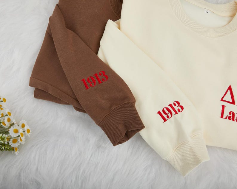 Custom Embroidered Name Sweatshirt,Personalized Delta Sigma Theta Sweatshirt,Delta Sigma Theta Hoodie for Women,DST Cloth Gift for Her