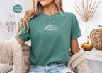 EMBROIDERED America Was Built By Immigrants Shirt, Comfort Colors Pro Immigration T-Shirt, No Human Is Illegal Tee, Human Rights Shirt