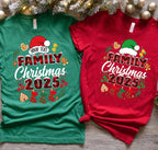 Custom Family Christmas 2025 T-Shirt: Funny Santa Tee