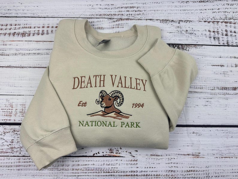 Custom National Park Crewneck Sweatshirt Embroidered Personalized Design