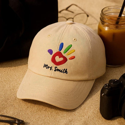 Personalized Teacher Hat, Custom Embroidered Cap, Teacher Gift for Back to School, Graduation, or Appreciation Week