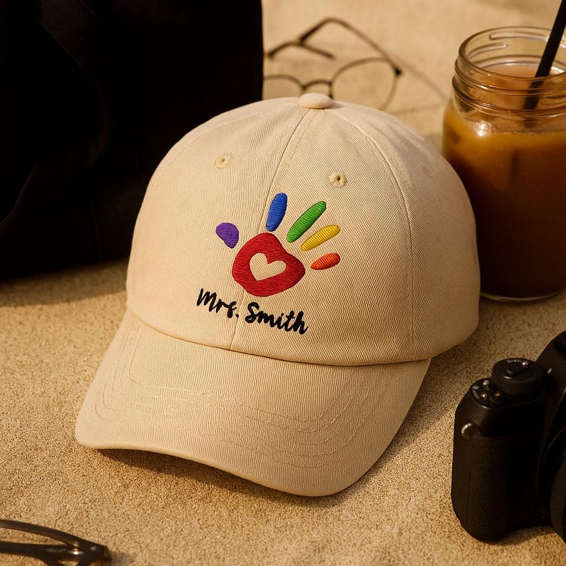 Personalized Teacher Hat, Custom Embroidered Cap, Teacher Gift for Back to School, Graduation, or Appreciation Week