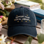 Support Your Local Library Embroidered Dad Hat, Librarian Hat, Public Resources Hat, Reader Gift for Librarian Lovers, Book Lovers Gift
