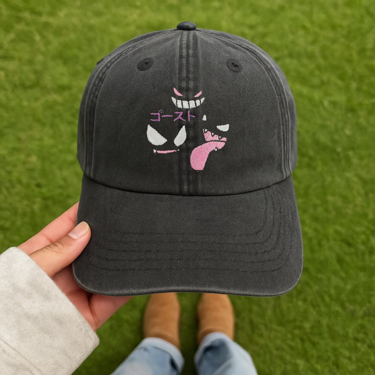 Ghost Type Anime Embroidered Hat
