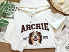 Custom Embroidered Pet From Your Photo Sweatshirt,Custom Embroidered Pet Hoodie,Dog Shirt with Name Embroidered,Custom Gift For Dog Owners