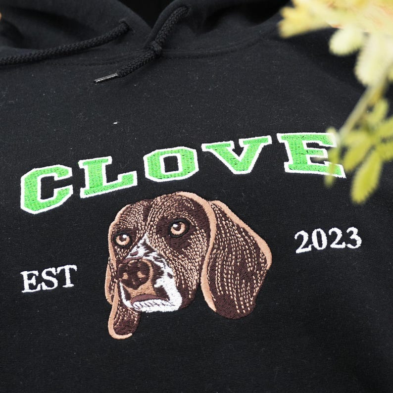 Custom Embroidered Pet Sweatshirt, Cat Mom Sweatshirt, Personalized Dog Dad Gift, Halloween Gift For Pet Lover
