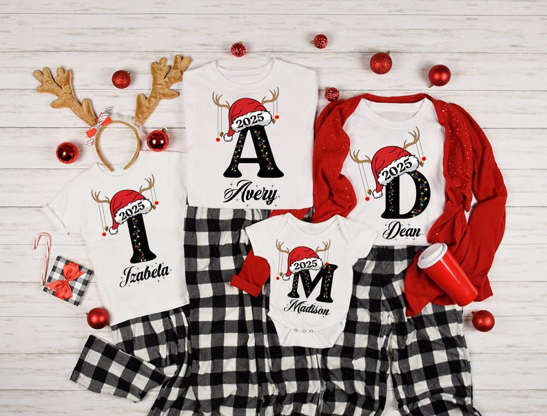 Custom Christmas Family Name 2025 Shirt, Christmas 2025 Shirt, Christmas Family Pajamas, Christmas Shirts, Personalized Christmas Shirt