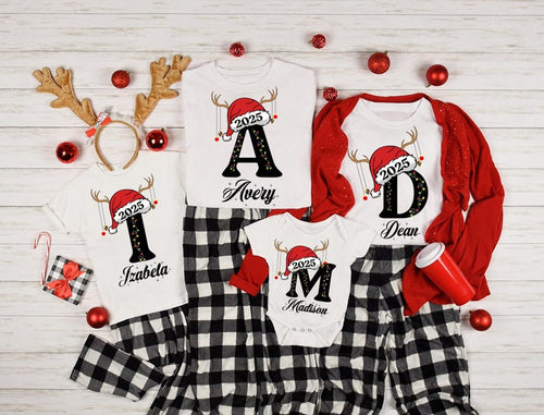 Custom Christmas Family Name 2025 Shirt, Christmas 2025 Shirt, Christmas Family Pajamas, Christmas Shirts, Personalized Christmas Shirt