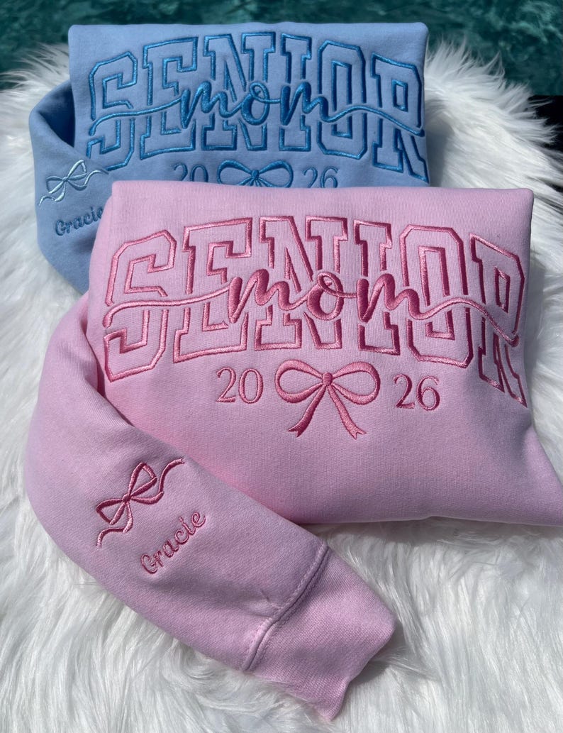 Embroidered Senior Mom Sweatshirt,Senior Mom Sweatshirt,Senior Mom Gift,Senior Night, Senior Mom Hoodie,Senior 2026