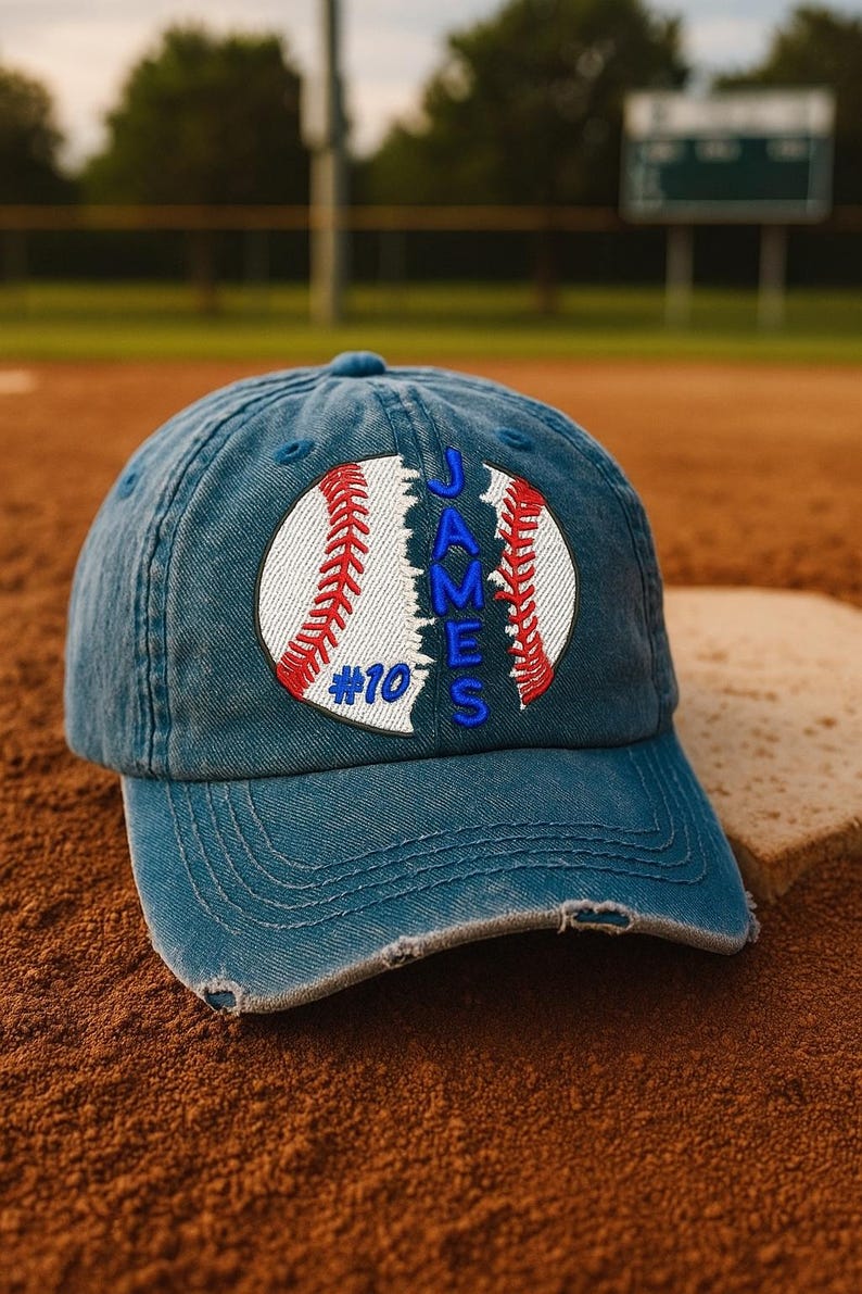 Personalized Baseball Embroidered Hat, Baseball Hat, Custom Name Baseball Hat, Custom Hat, Gift For Team, Team Outfit