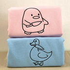 Embroidered Duck Duck Goose Matching Hoodies for Couples or Besties - Custom His and Her Hoodie - 1st Anniversary Gift for Her